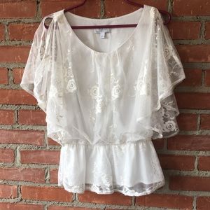 White lace top